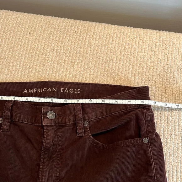 AMERICAN EAGLE OUTFITTERS corduroys pants Women 12  brown 90’s straight - Picture 7 of 10